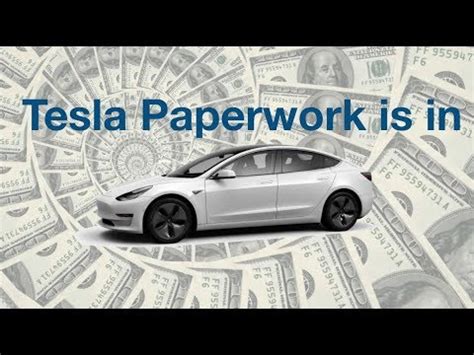 Tesla Paperwork For Model 3 Youtube