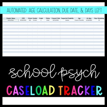 Testing Log By School Psych Paperwork Teachers Pay Teachers