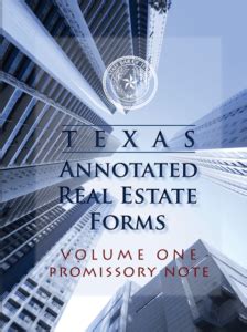 Texas Annotated Real Estate Forms 1 Promissory Note