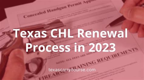 Texas Chl Renewal Process In 2023