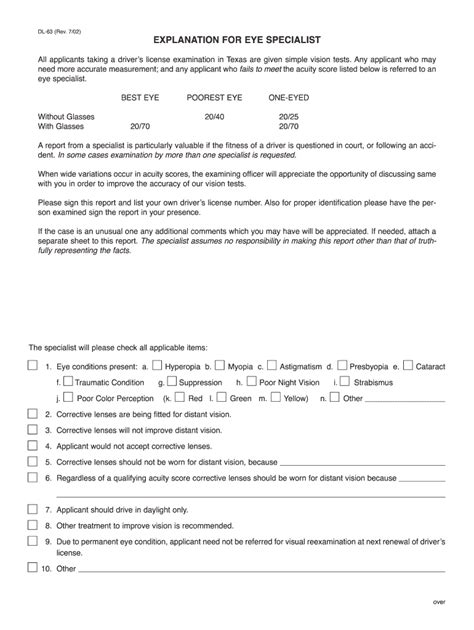 Texas Dps Vision Test Line 5 Fill Out Sign Online Dochub