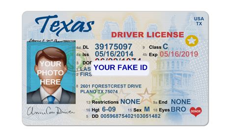 Texas Fake Id Template Your Fake Id Templates