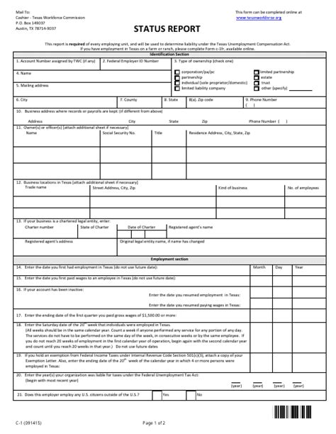 Texas Form C 1 Fill Out Sign Online Dochub