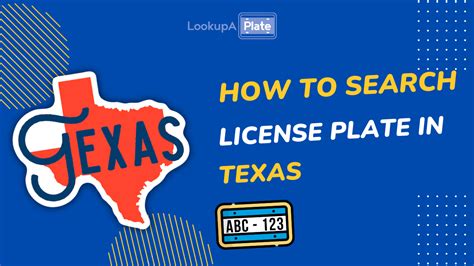 Texas License Plate Lookup Free History Report