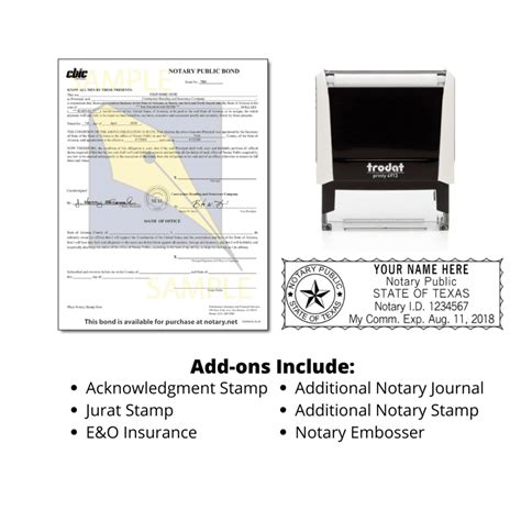 Texas Notary Supplies Package Free Shipping Notary Net