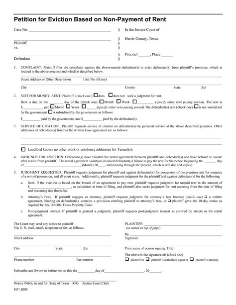 Texas Petition For Eviction 2005 2024 Form Fill Out And Sign Printable Pdf Template Airslate