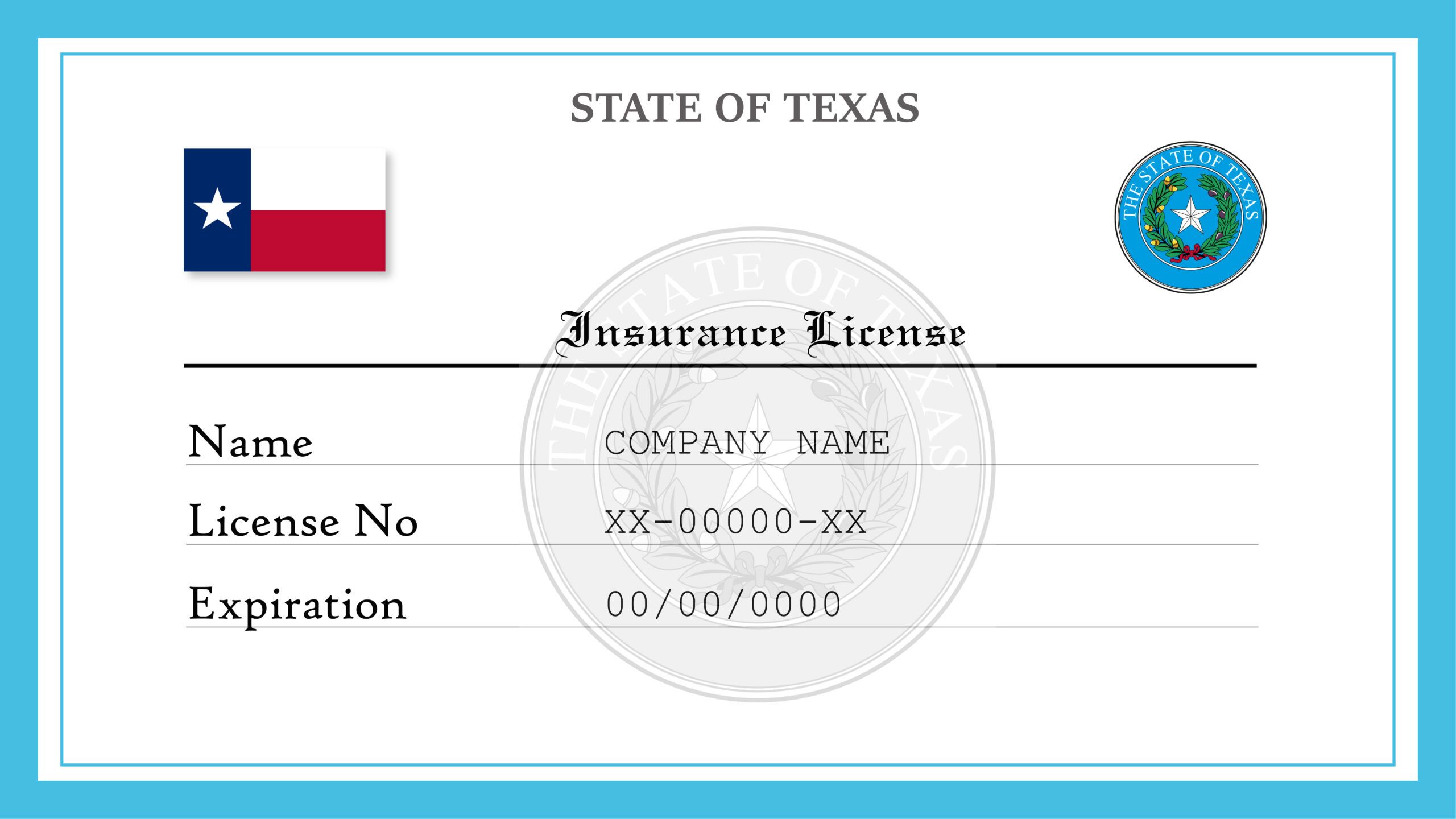 Texas State License