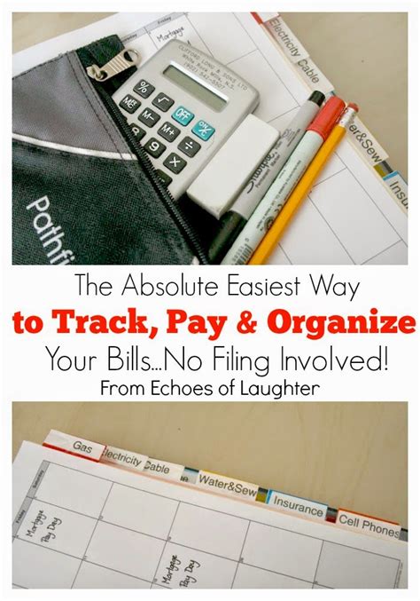 The Absolute Easiest Way To Track Pay Organize Your Household Bills