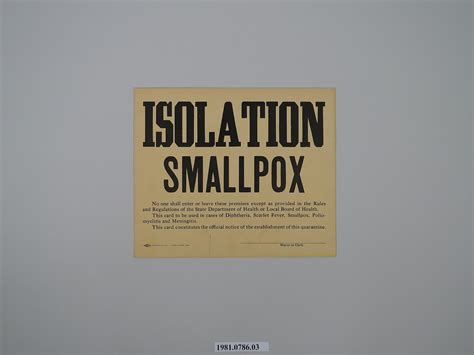 The Antibody Initiative Eradicating Smallpox National Museum Of American History