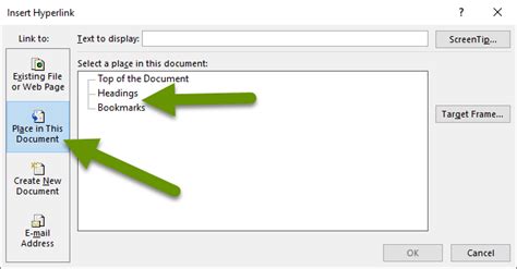 The Best Way To Link To Different Sections In A Word Document