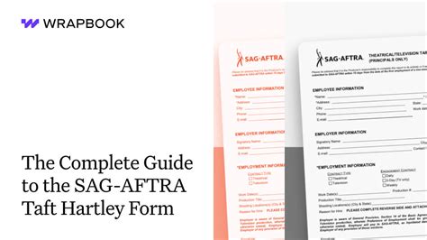 The Complete Guide To The Sag Aftra Taft Hartley Form Wrapbook