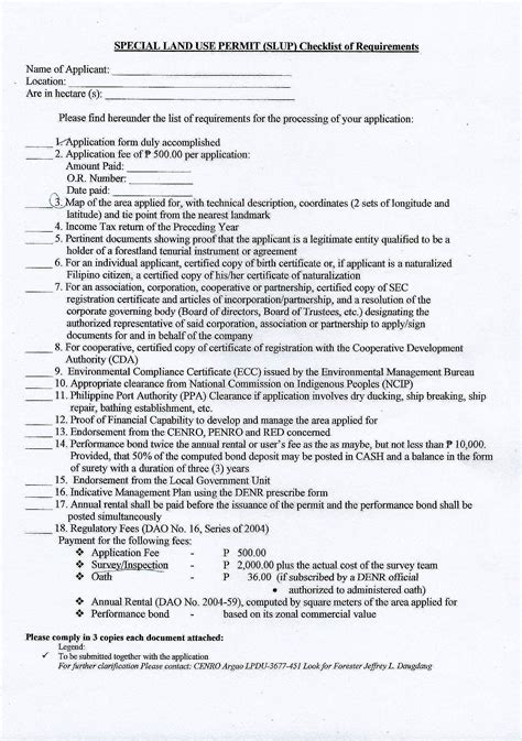 The Denr Special Land Use Permit For Timberland Or Forest Land Areas