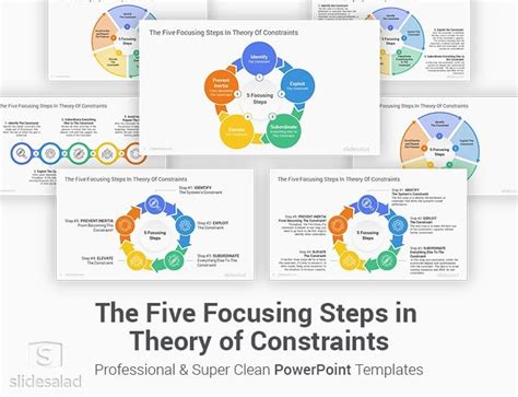 The Five Focusing Steps Powerpoint Template Slidesalad