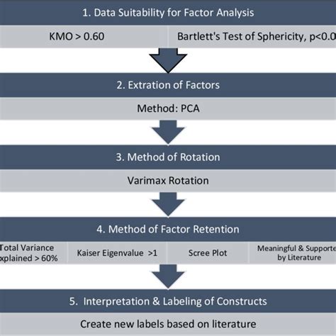 The Five Steps Exploratory Factor Analysis Protocol Adapted And