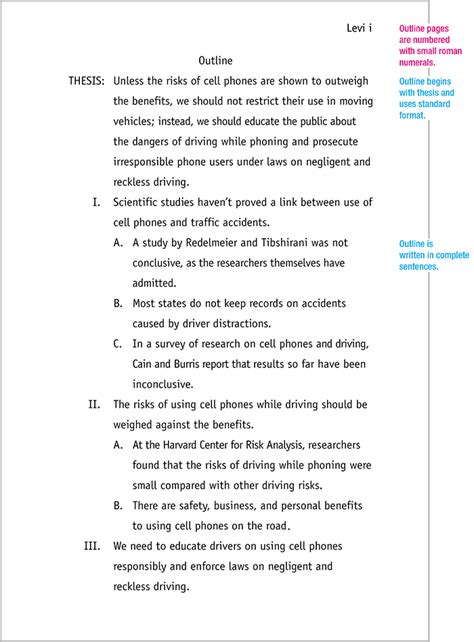 The Format Of The Research Paper Mlaformat Org