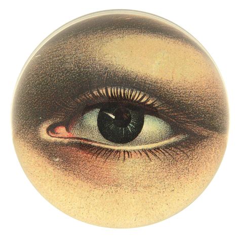 The Left Eye Paperweight Features A Peculiar Vintage Illustration Of A Slightly Eerie Eye Taken