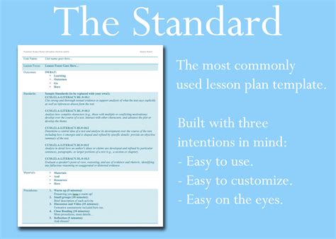 The Lesson Plan Template You Ve Been Looking For