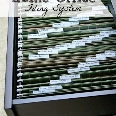 The Most Thorough Home Office Filing System