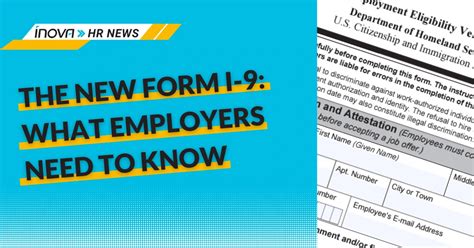 The New Form I 9 What Employers Need To Know Inova Payroll