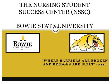 The Nursing Student Success Center Nssc Bowie State University Ppt Download