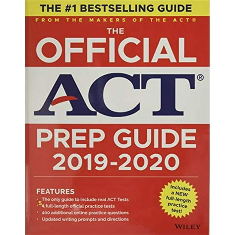 The Official Act Prep Guide 2019 2020 Book 5 Practice Tests Bonus