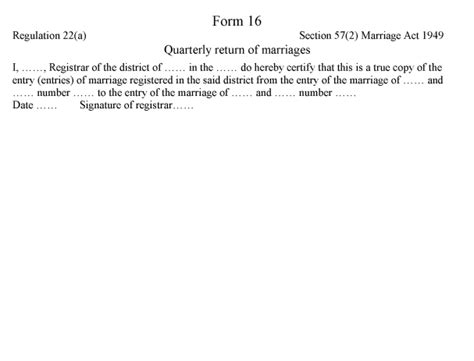 The Registration Of Marriages Regulations 2015