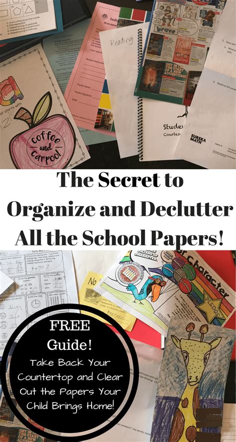 The Secret To Finally Organize And Declutter All The School Paperwork