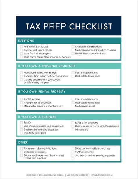 The Tax Preparation Checklist Your Accountant Wants You To Use In 2020