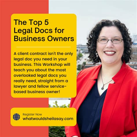 The Top 5 Legal Docs Every Business Owner And Entrepreneur Needs To