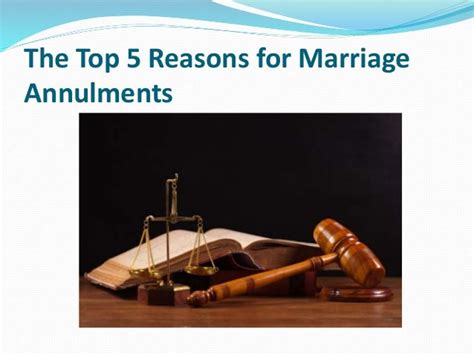 The Top 5 Reasons For Marriage Annulments