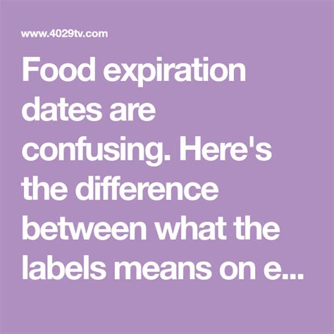 The Truth About Food Expiration Dates Expiration Dates On Food