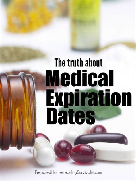 The Truth About Medical Expiration Dates Medical Survival Diy Health