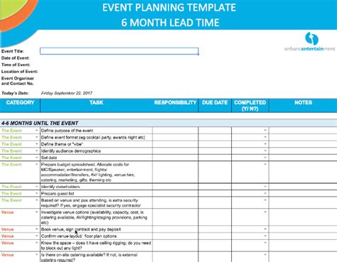 The Ultimate Event Planning Template Enhance Entertainment