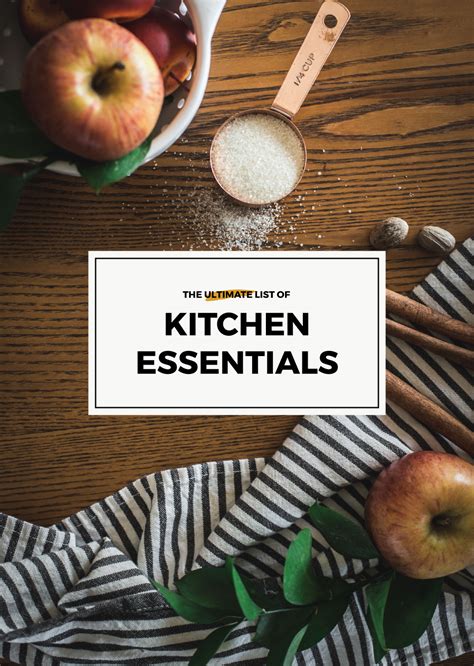 The Ultimate List Of Kitchen Essentials Glisten And Grace