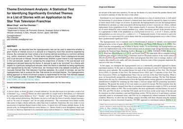 Theme Enrichment Analysis A Statistical Test For Identifying Significantly Enriched Themes In A