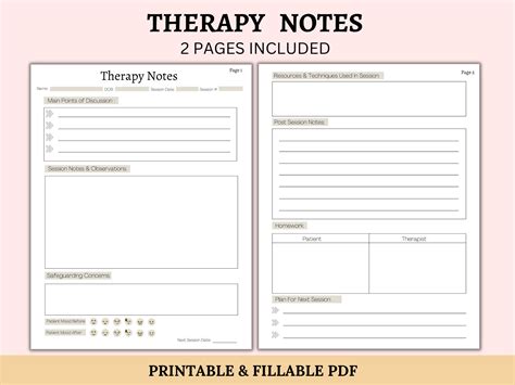 Therapy Treatment Planner Progress Note For Therapy Therapy Paperwork