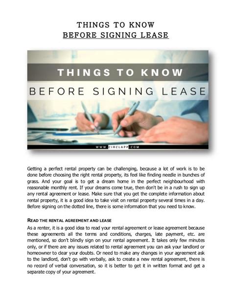 Things To Know Before Signing Agreement