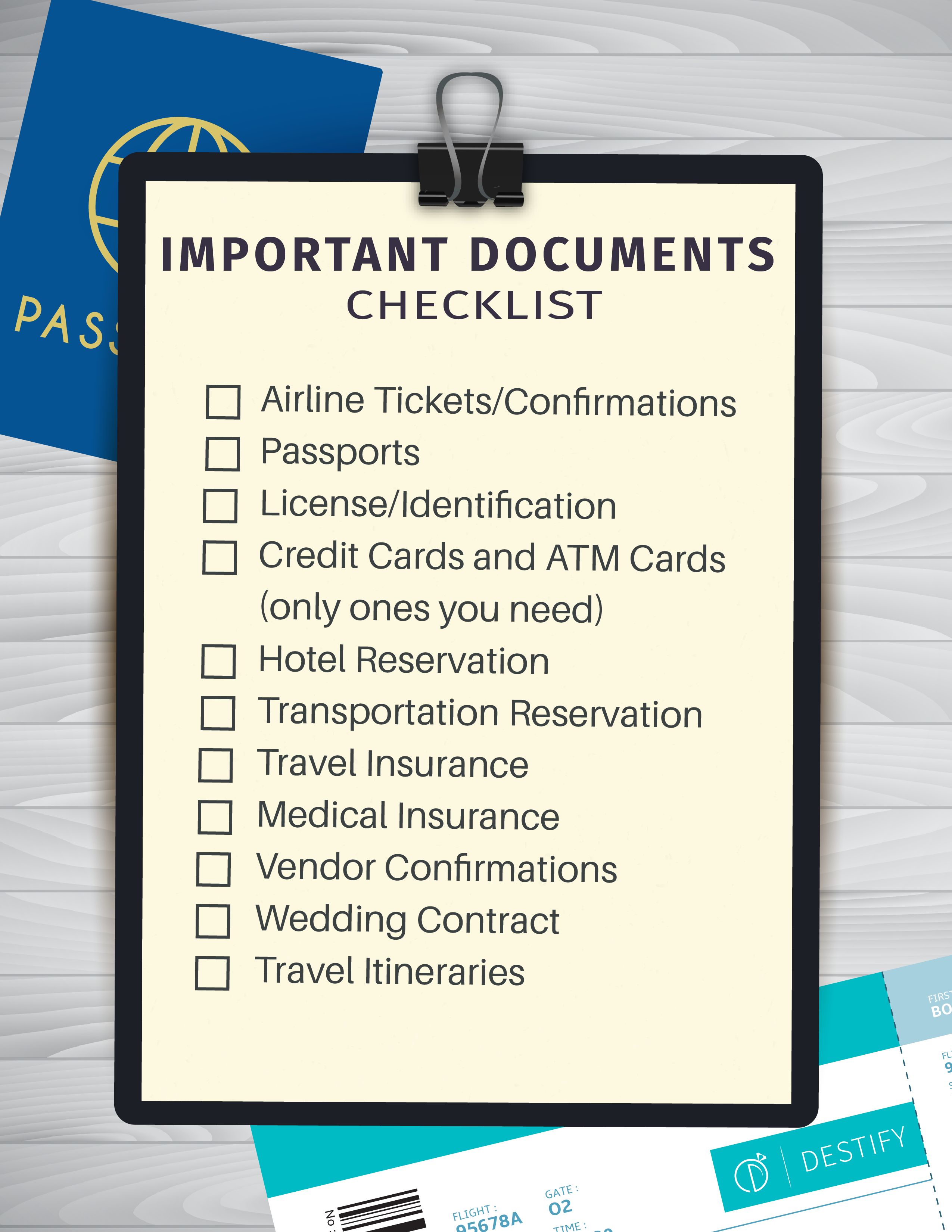 This Important Documents Checklist Will Help You Make Sure To Have All