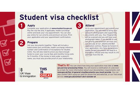 Tier 4 Student Visa Checklist Gov Uk