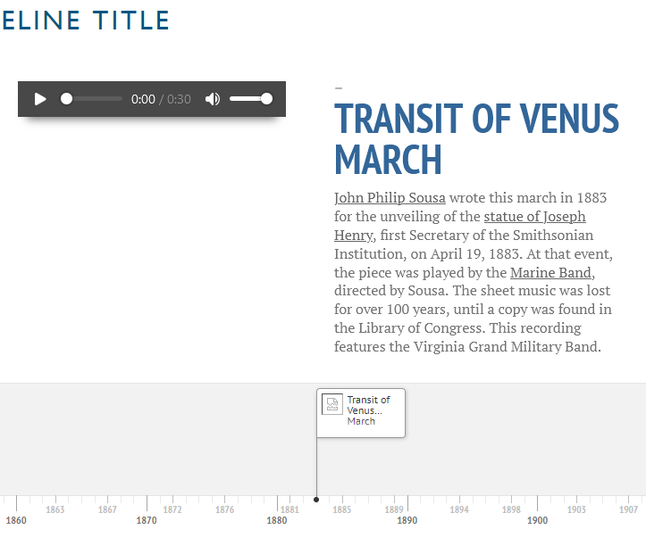 Timeline Breaks With Search By Metadata Issue 5 Omeka Plugin