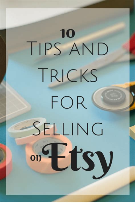 Tips For Selling On Etsy