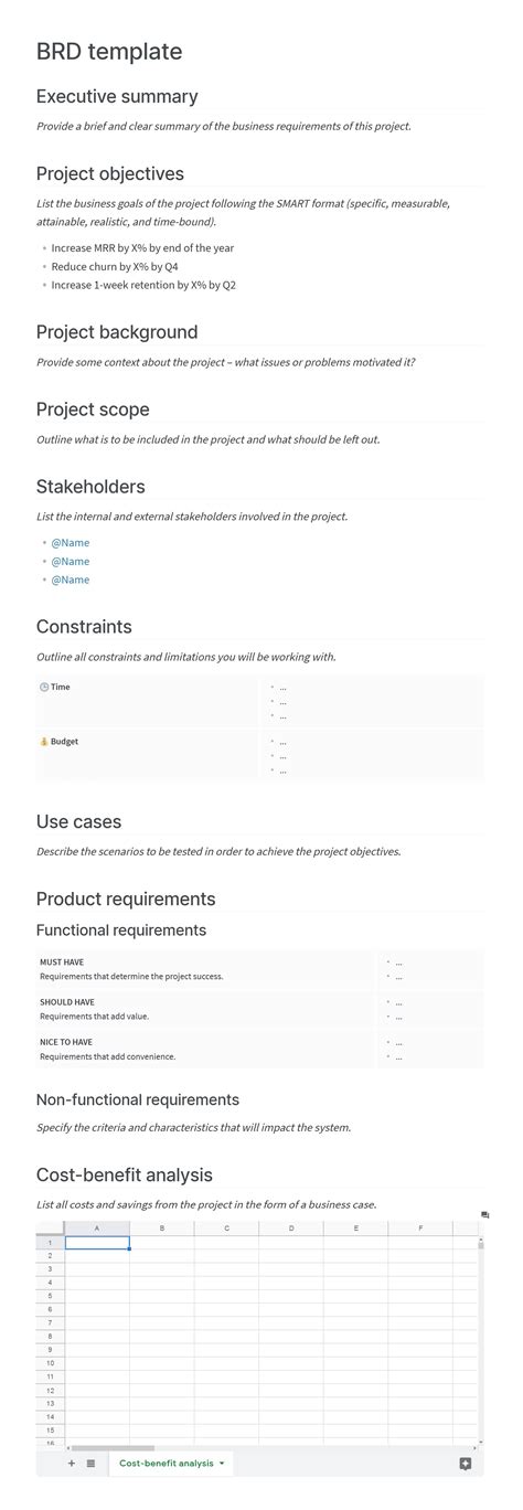 Tips For Writing Business Requirements Documents Lucidchart Blog