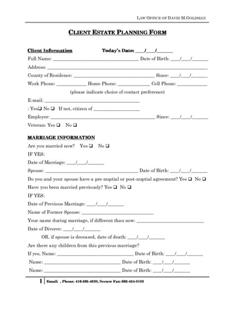 Top 11 Estate Planning Forms And Templates Free To Download In Pdf Format