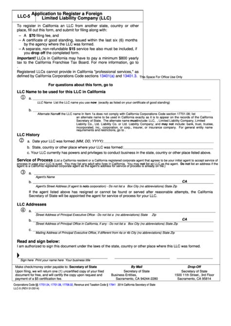 Top 15 California Llc Forms And Templates Free To Download In Pdf Format