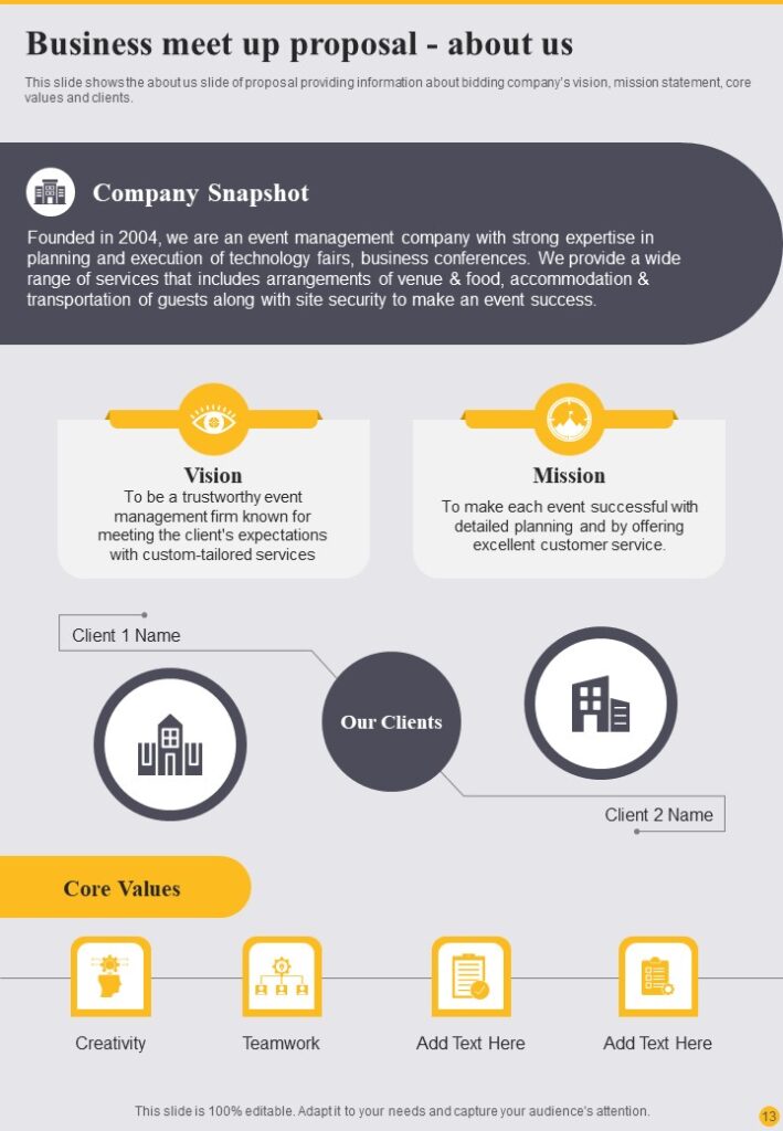 Top 7 Business Meeting Proposal Templates With Examples And Samples