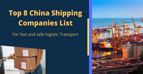 Top 8 China Shipping Companies List Zggship