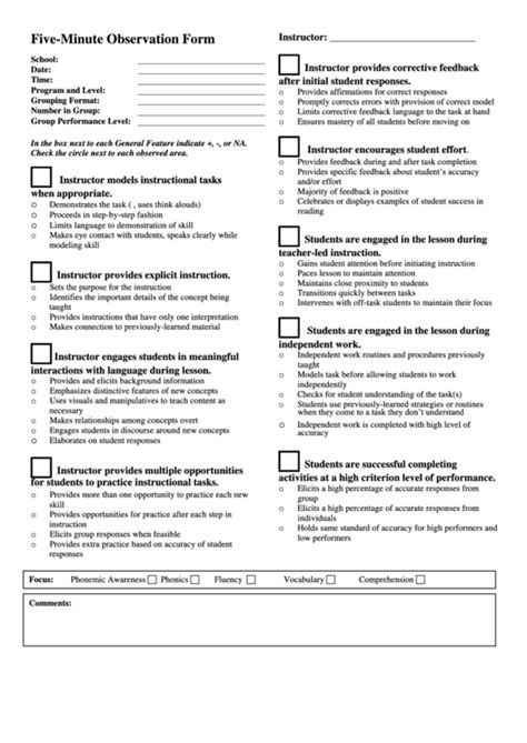 Top Time On Task Observation Form Templates Free To Download In Pdf Format