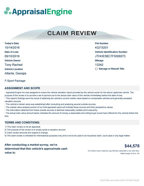 Total Loss Claim Review Diminished Value Georgia Car Appraisals For