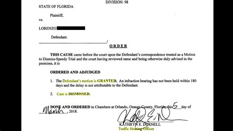 Traffic Ticket Dismissed In Florida Congrats Lorenzo Youtube