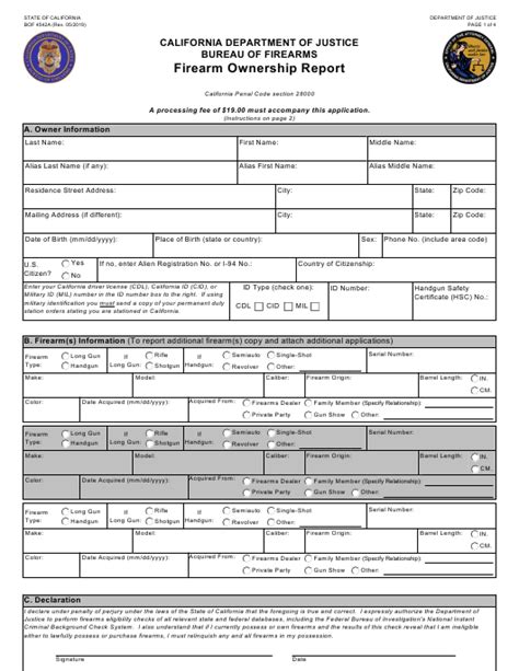 Transfer Gun Ownership Form California Transferform Net